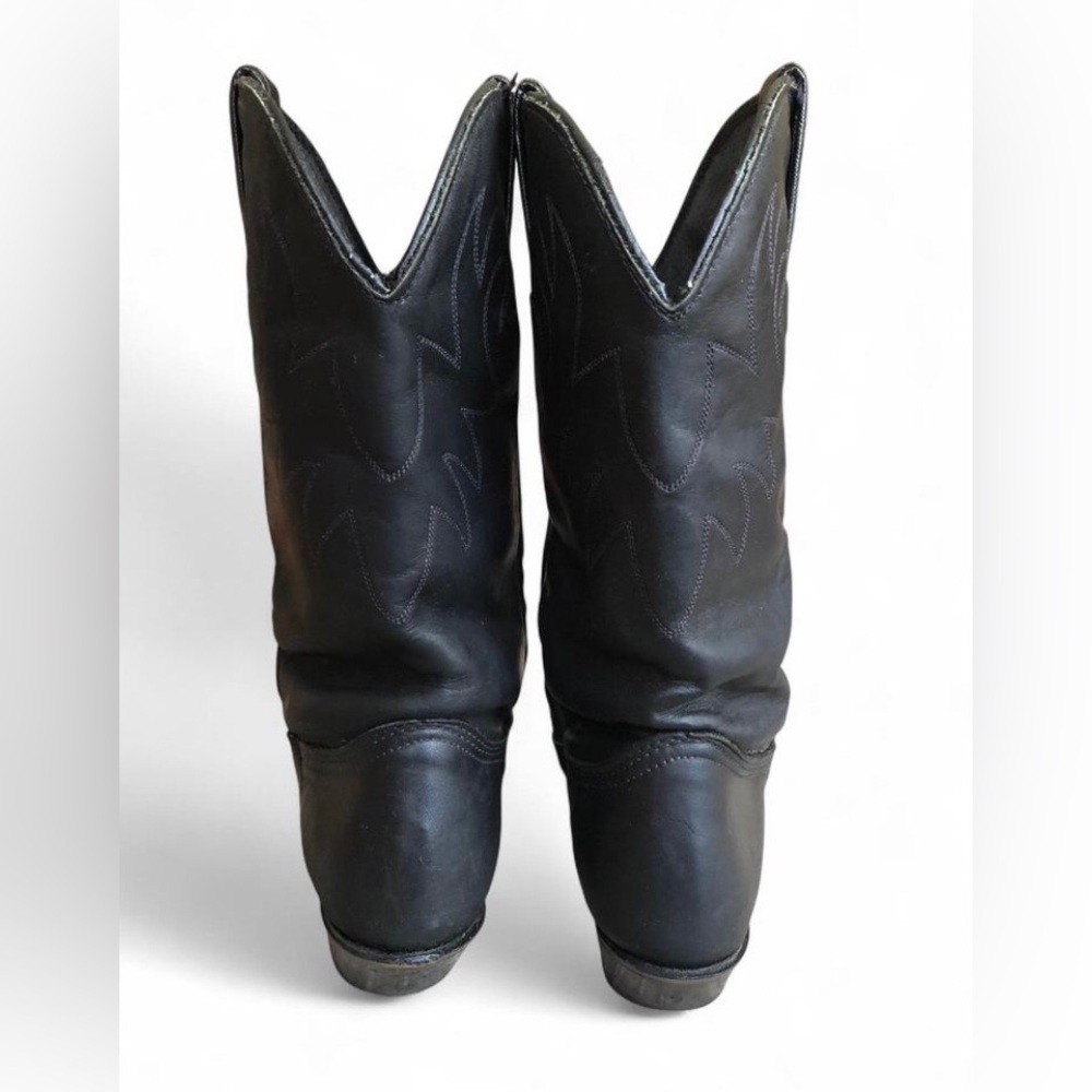 DURANGO Womens Size 8 M Black Leather Cowboy Western Boots - Picture 4 of 11